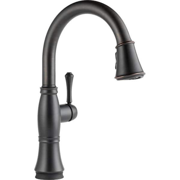 Delta Cassidy Touch Single-Handle Pull-Down Sprayer Kitchen Faucet in Venetian Bronze
