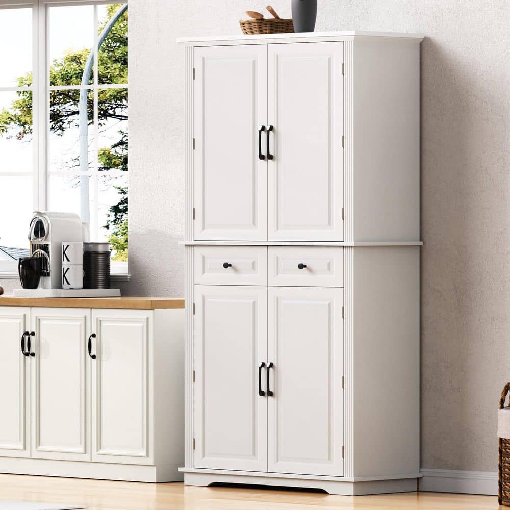 Xspracer Oasis White 31.5 in. W x 15.75 in. D x 71.25 in. H