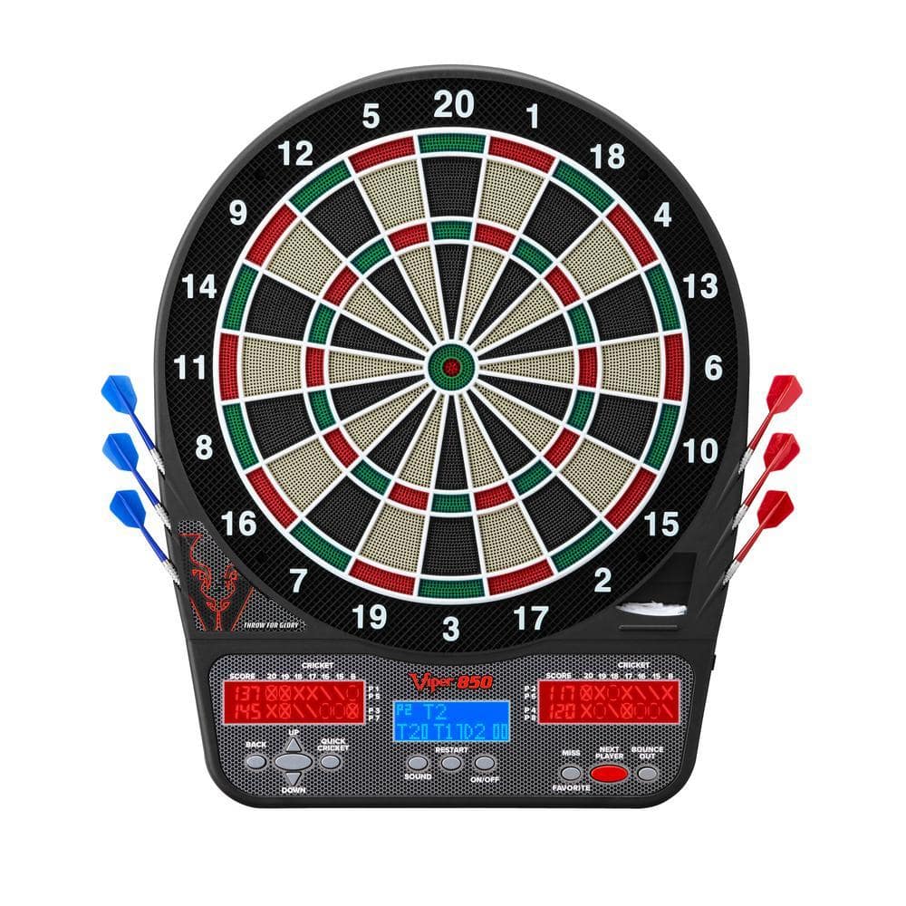 Viper 850 Electronic 15.5 in. Dartboard with Darts and Accessories