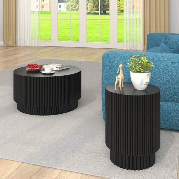 SIL　家具テーブル SIL 家具テーブル Black 15.2 in. H-shaped Coffee Table