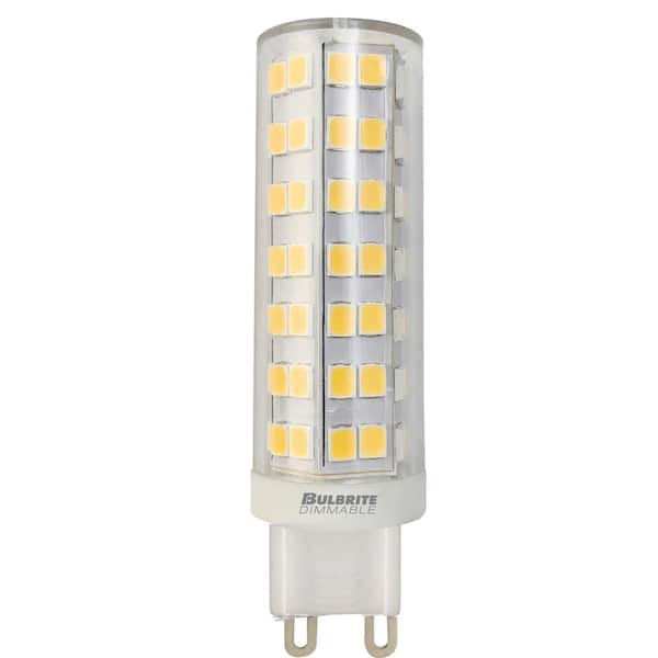 Bulbrite 70 - Watt Equivalent Soft White Light T6 (G9) Single Contact Bayoneet, Dimmable Clear LED Light Bulb 3000K (2-Pack)