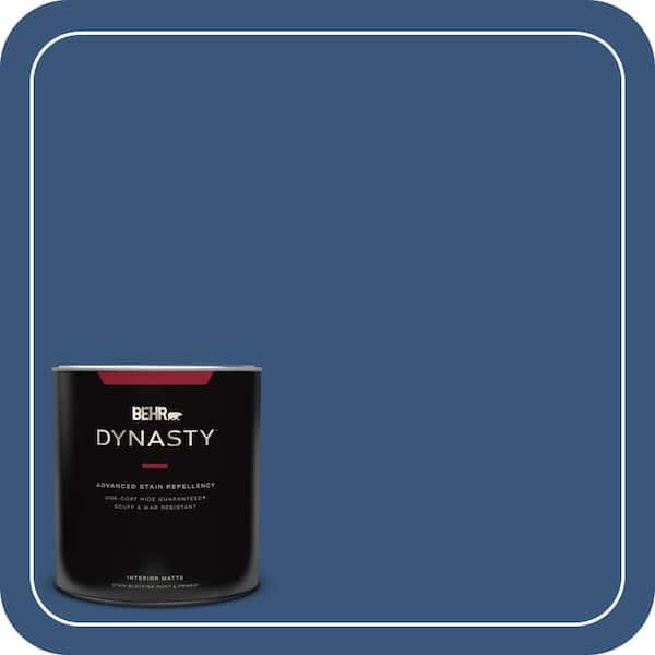 BEHR DYNASTY 1 qt. #590D-7 Star Spangled Matte Interior Stain-Blocking Paint and Primer