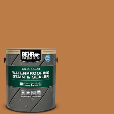 1 gal. #SC-140 Bright Tamra Solid Color Waterproofing Exterior Wood Stain and Sealer