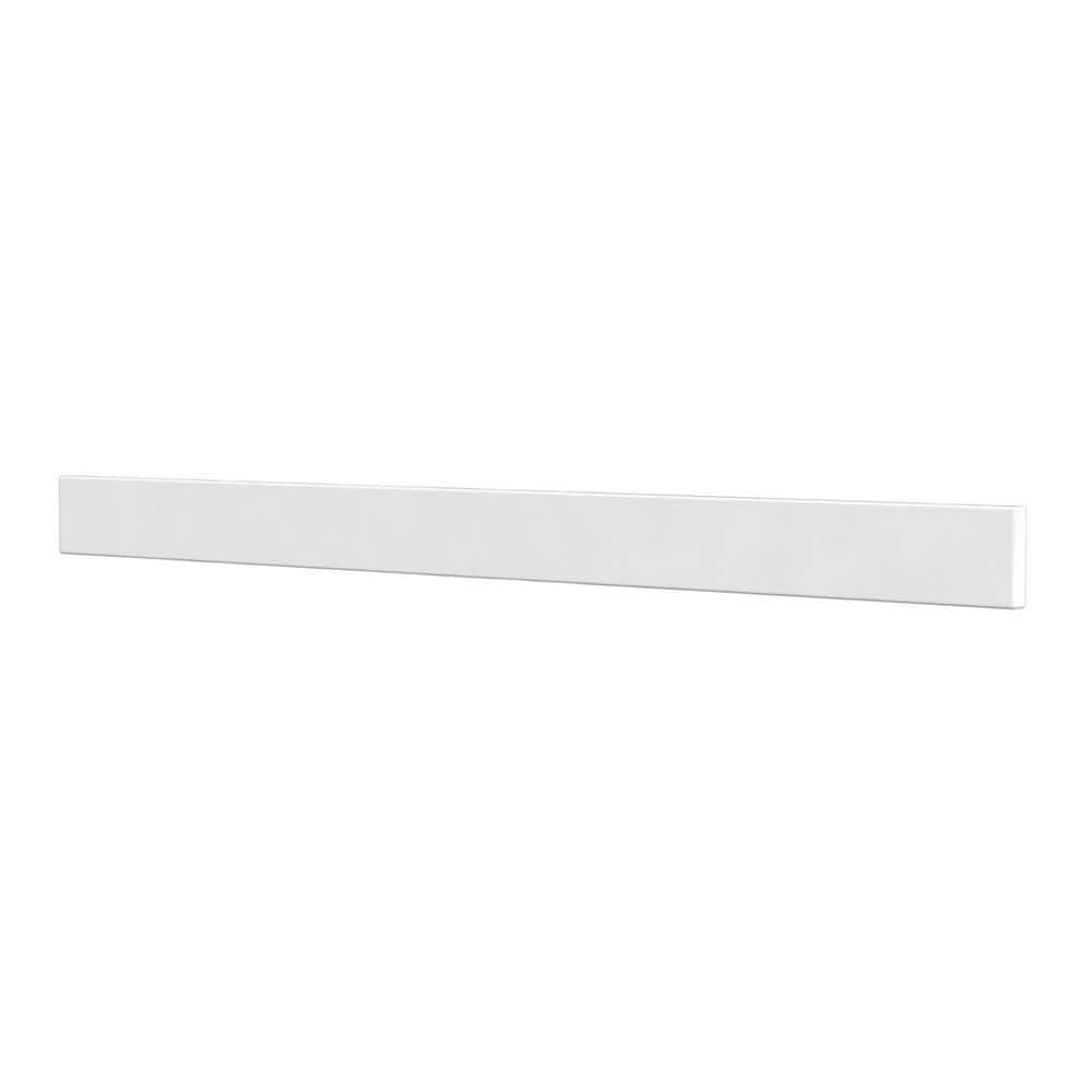 Wyndham Collection 42 in. W Quartz Vanity Backsplash in White