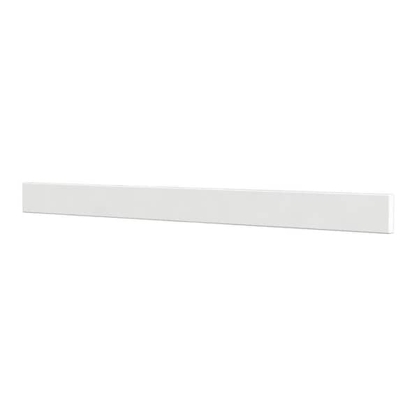 42 in. W Quartz Vanity Backsplash in White
