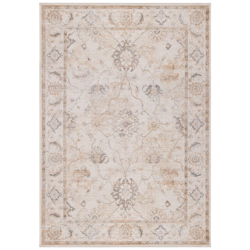 Atlas 3 ft. x 5 ft. Ivory/Beige Floral Medallion Area Rug price history on PriceWatchPro