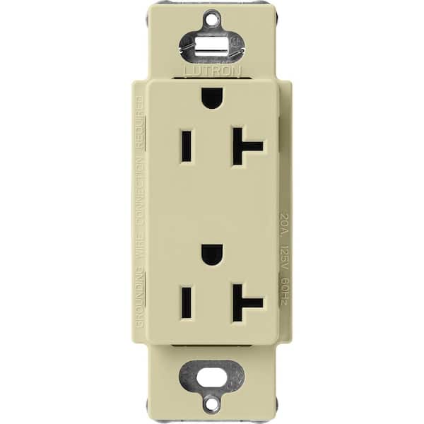 Lutron Claro 20 Amp Duplex Outlet, Sage (SCR-20-SA)