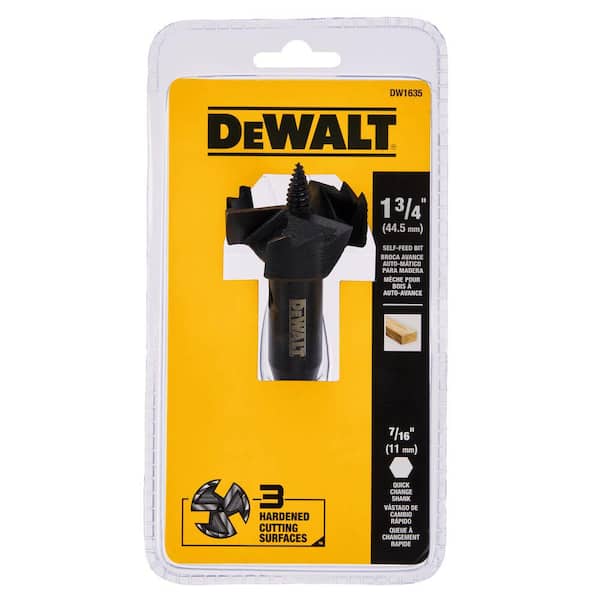 DEWALT 1-3/4 in. Heavy-Duty Self-Feed Bit DW1635 - The Home Depot