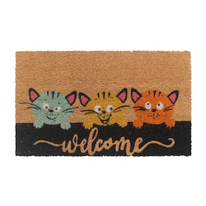 Welcome Kittens Multi 30in. x 18in. Door Mat
