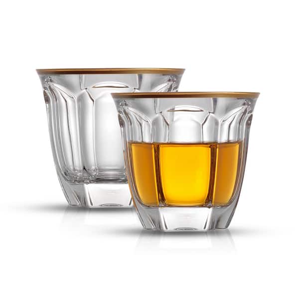 For Daily Ware Double Old Fashioned Whiskey Glass Set of 4-11oz Whiskey Glasses 