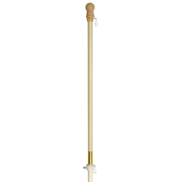5 ft. Solid Pine Wooden Wall Mount House Flagpole