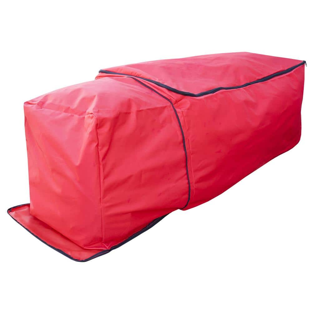Premium Red Expandable Rolling Tree Storage Bag for Trees 6 ft. - 9 ft. Tal