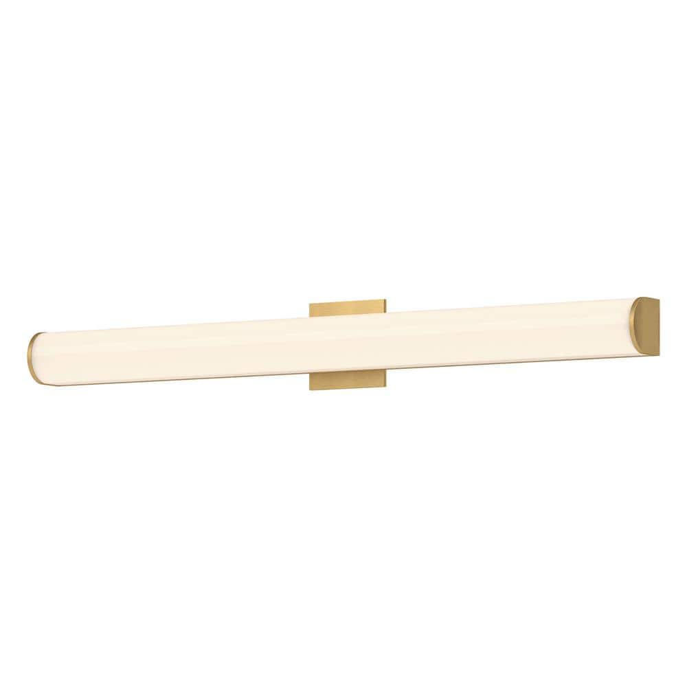 Longitude 36-in 1 Light 45-Watt Brushed Gold Integrated LED Vanity Light price history on PriceWatchPro