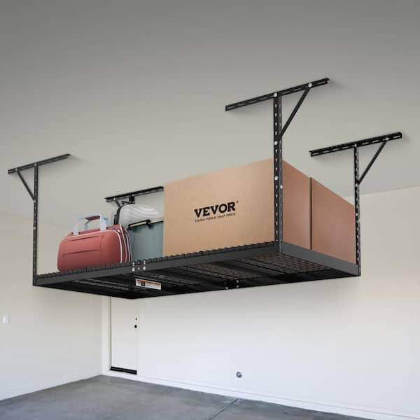 VEVOR Overhead Adjustable Garage Storage Rack 36x96in Ceiling Rack 600lbs  White