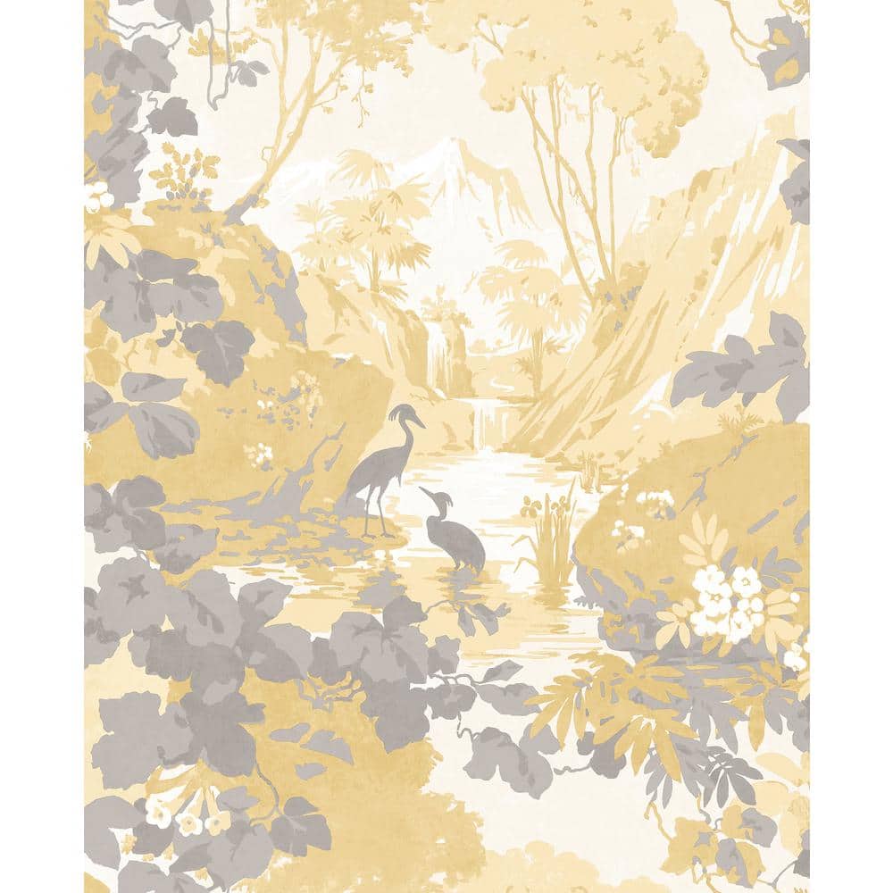 Eden Mustard Crane Lagoon Non Woven Wallpaper price history on PriceWatchPro