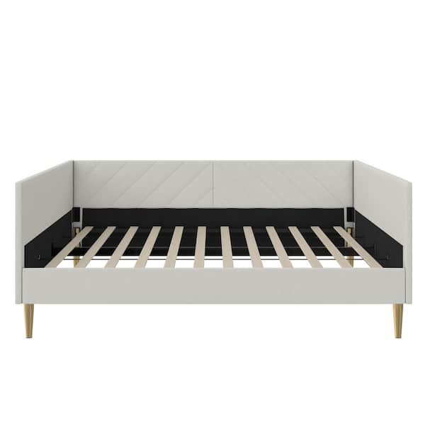 DHP Emma Full Upholstered Daybed, Gray Linen