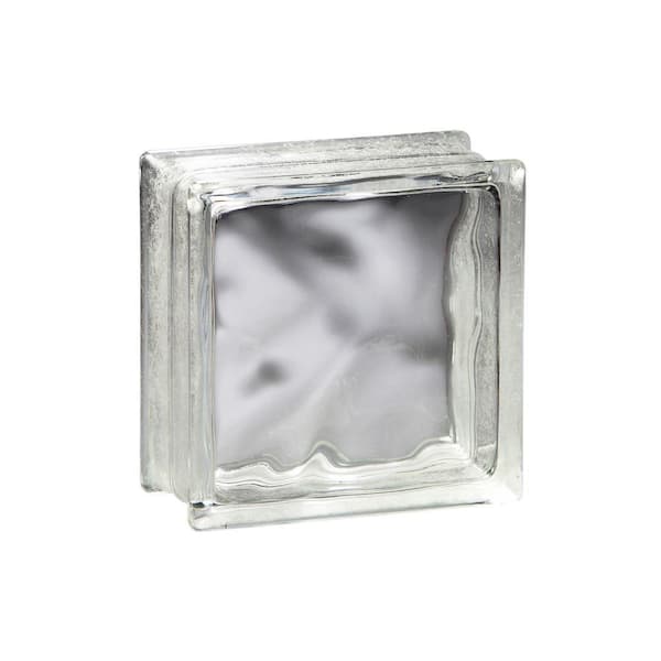 REDI2CRAFT 7.5 in. x 7.5 in. x 3.125 in. Wave Pattern Glass Block for Arts  and Crafts (5-Pack) CB0808W - The Home Depot