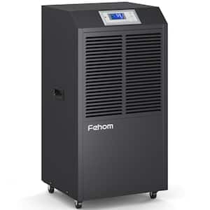 232-Pint Industrial Commercial Drumless Dehumidifiers For Large Basements and Workplaces up to 8,000 sq. ft., Black