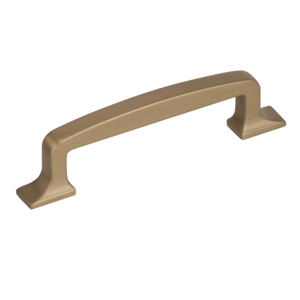 Westerly 3-3/4 in. (96mm) Modern Golden Champagne Arch Cabinet Pull