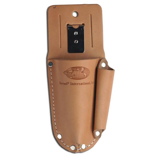 BARNEL USA 9 in. American Leather Pruner Sheath with Accessory Pouch