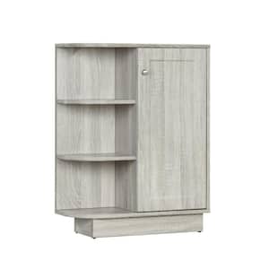 23.6 in. W x 9.7 in. D x 31.3 in. H Oak Gray Bathroom Linen Cabinet Storage Floor Cabinet with Open Style Shelf