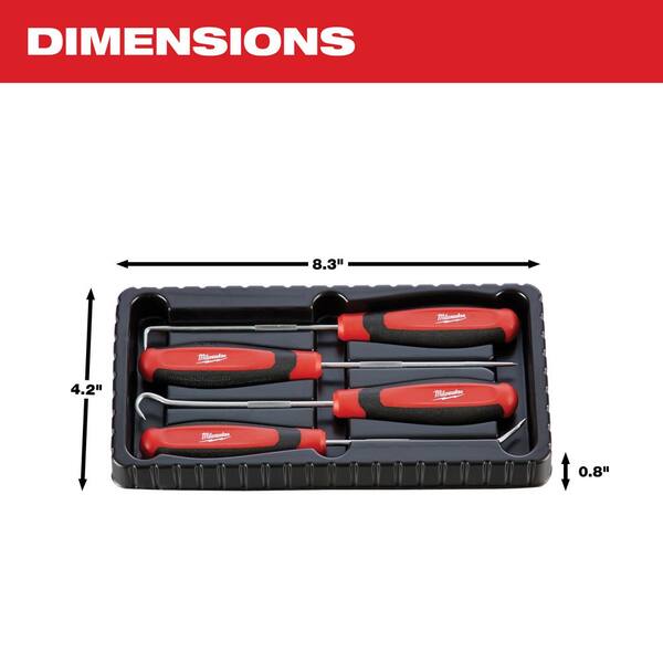 Milwaukee - Combination SAE Wrench Mechanics Tool Set and Hook and Pick Set (19-Piece)
