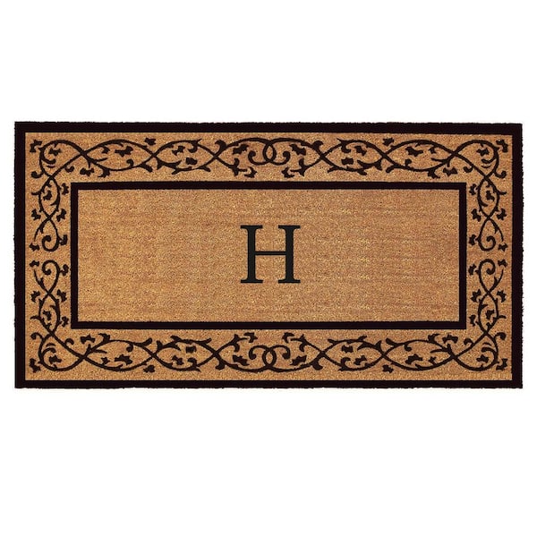 Calloway Mills Abbington 30 in. x 48" Monogrammed Door Mat (Letter H)