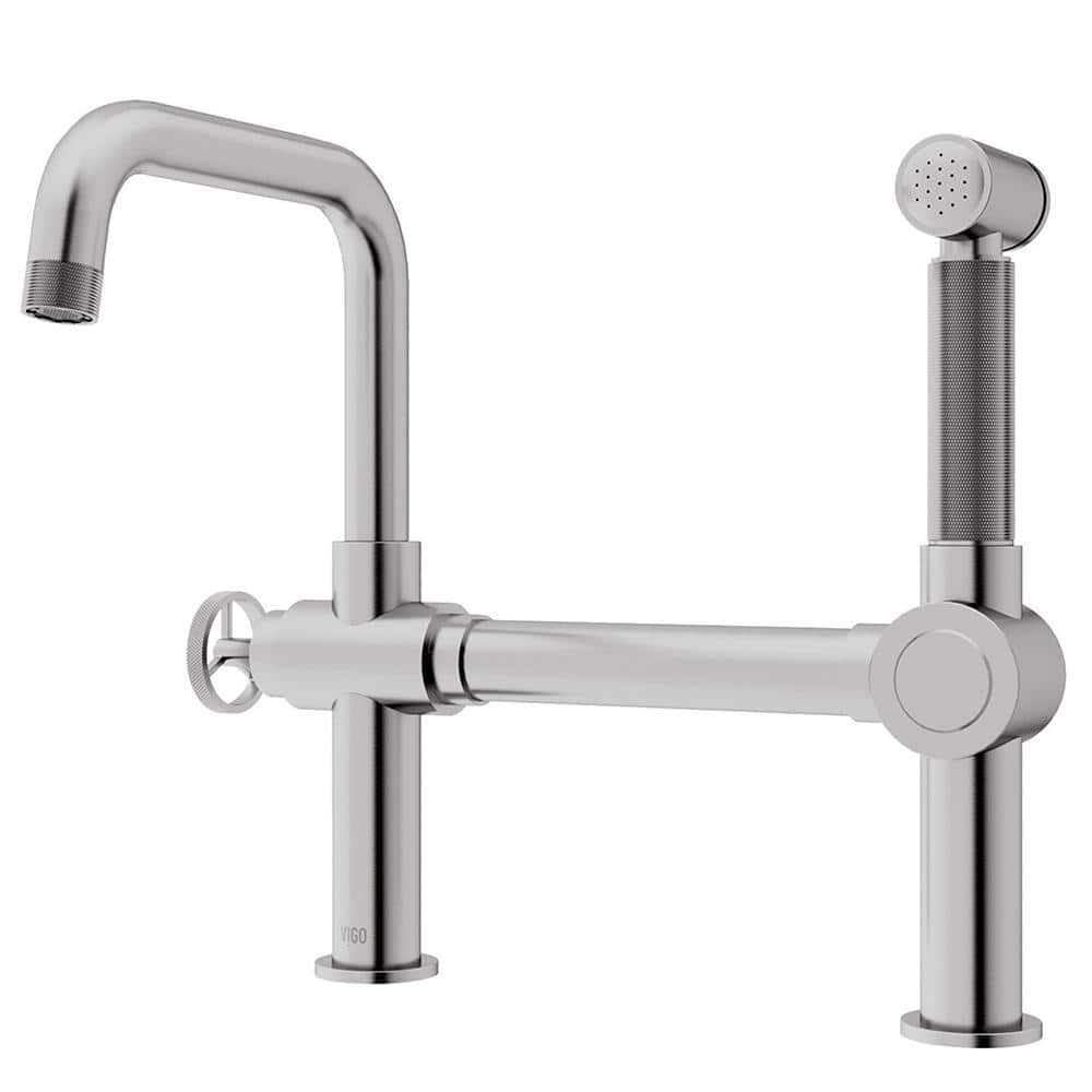 Cass Stainless Steel High-Arc Kitchen Faucet with Pull-Out Sprayer