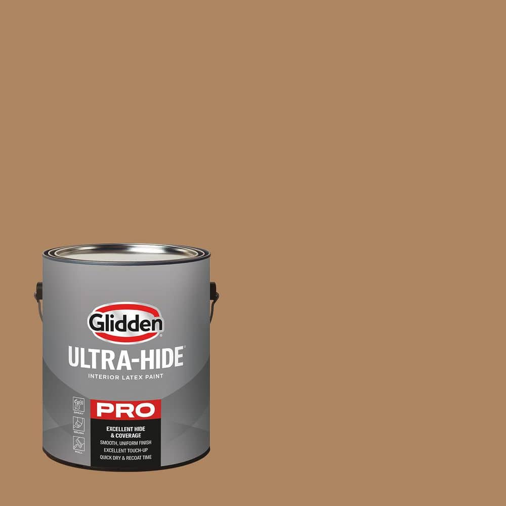 Glidden Ultra-Hide 1 gal. PPG15-03 Bronco Brown Eggshell Interior Paint ...
