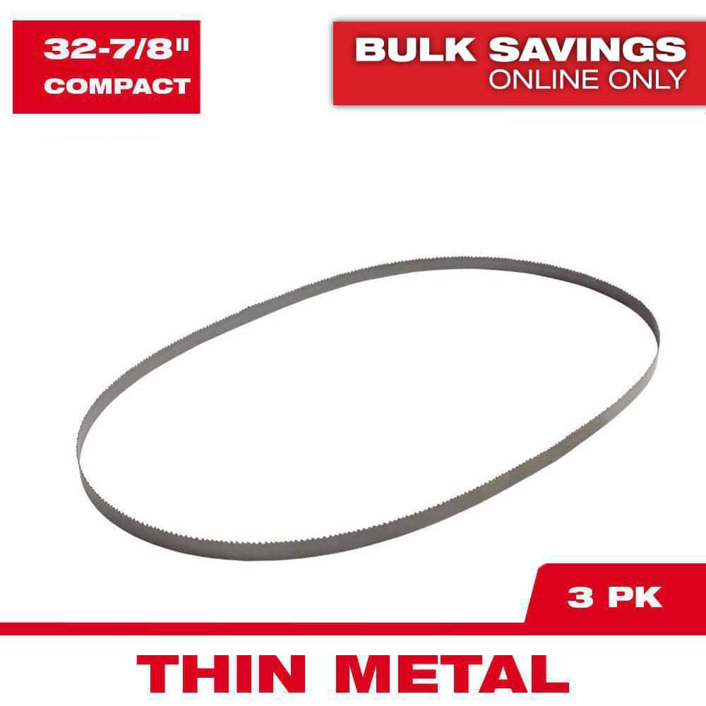 Milwaukee 32-7/8 in. 18 TPI Compact Bi-Metal Band Saw Blade (3