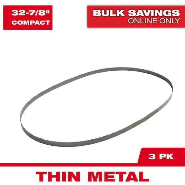 32-7/8 in. 18 TPI Compact Bi-Metal Band Saw Blade (3-Pack) For M18 FUEL Compact Bandsaw/Corded