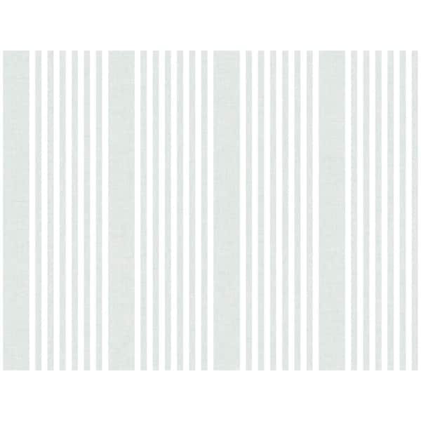 York Wallcoverings French Linen Stripe Green Spray and Stick Roll (Covers 60.75 sq. ft.)