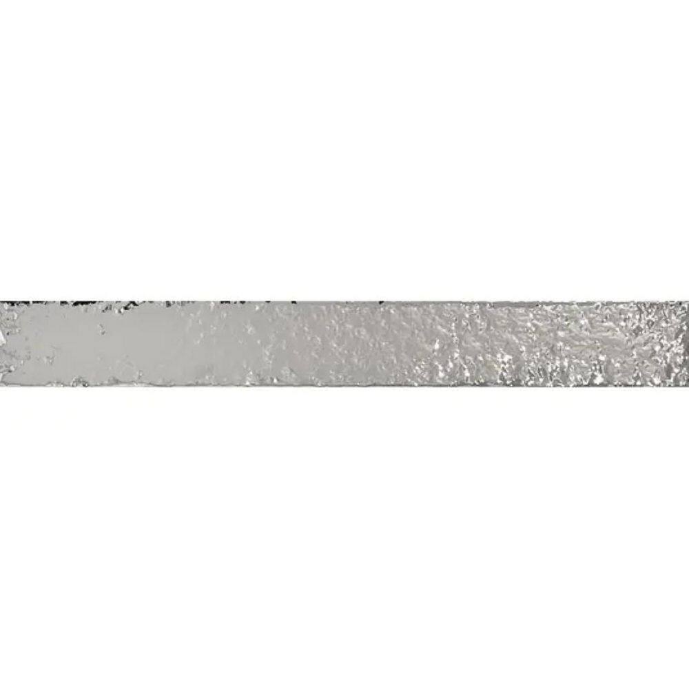 Valenza 2 in. x 16 in. Glossy Silver Metallic Ceramic Zellige Subway Wall Tile (10.76 sq. ft./case)-50 Pack price history on PriceWatchPro