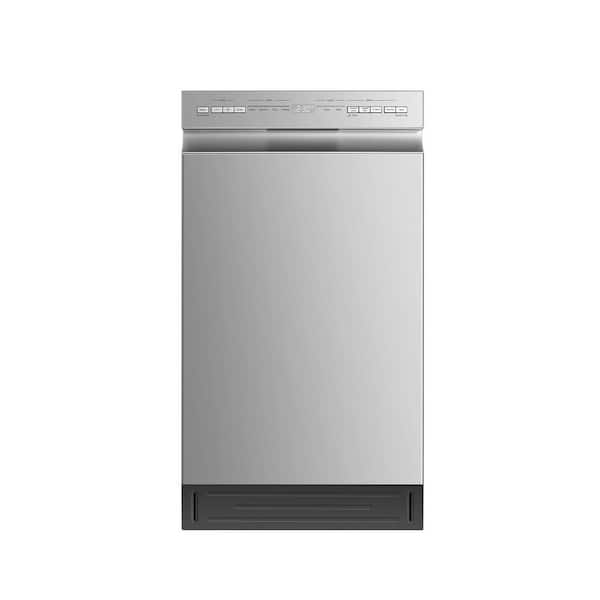 Midea 18 in.  Built-in dishwasher in Stainless Steel with 6-Cycles, in Stainless Steel Tub, Heated Dry, ENERGY STAR, 52 dBA