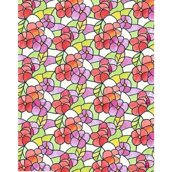 d-c-fix 35 in. x 59 in. Lisboa Summer Static Cling Window Film