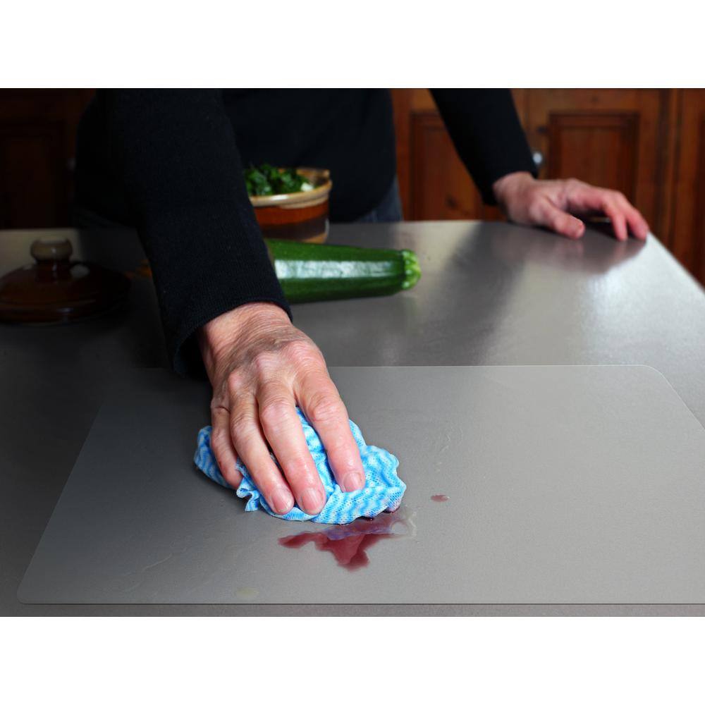 Anti-Microbial Clear Vinyl Rectangular Place Mats - 12" x 18"