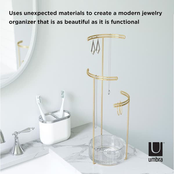 Umbra T-Bar Extra Tall Simple Jewelry Stand Necklace Bracelet Tree Display Holder Gift