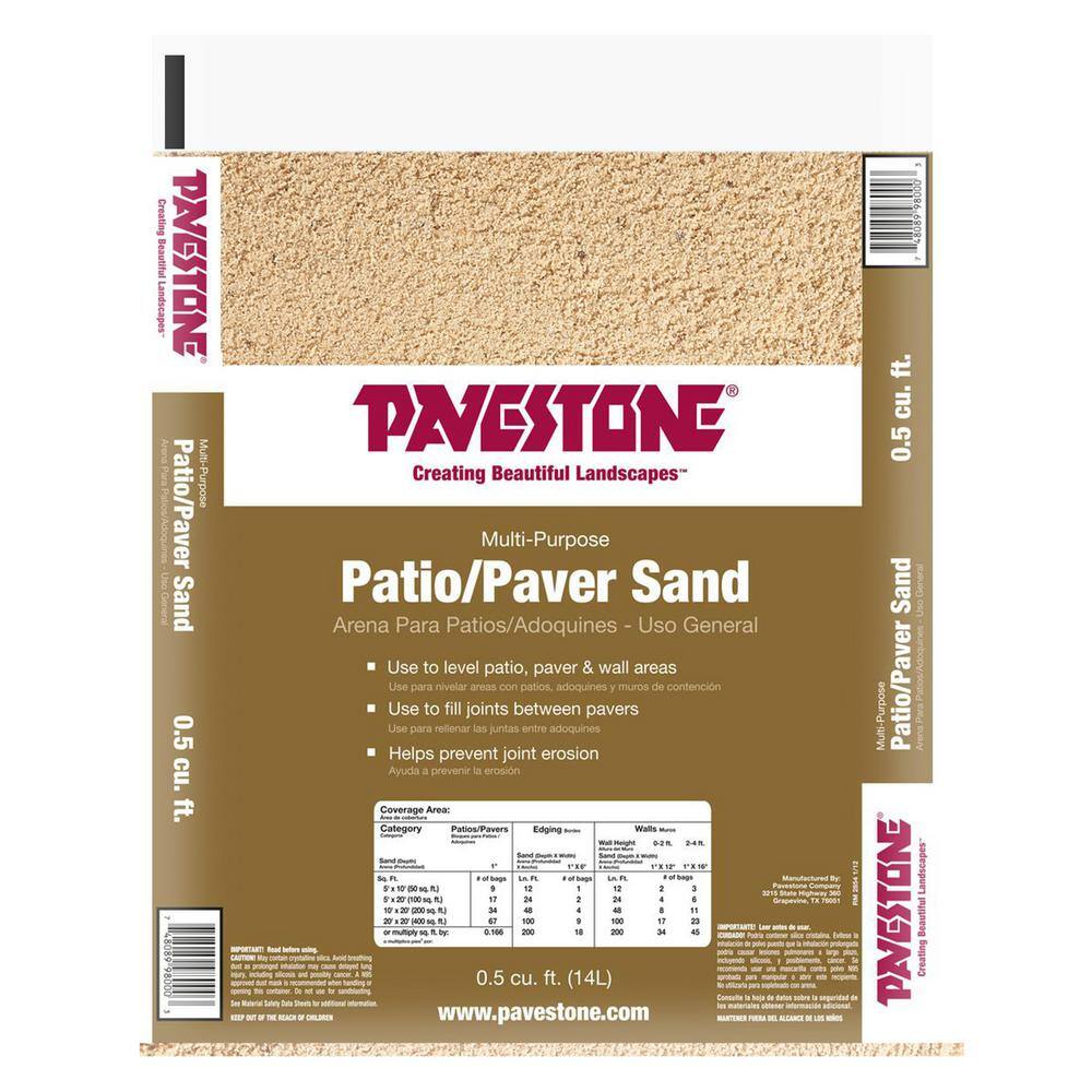 Pavestone 0 5 Cu Ft Paver Sand 98000 The Home Depot