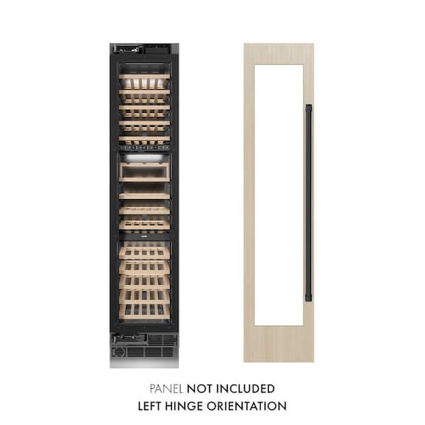 Autograph Edition 18 in. 68-Bottle Left Hinge Column Wine Cooler with Panel Ready Door and Matte Black Accents