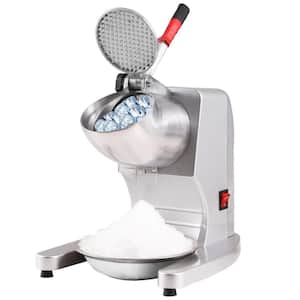 Ice Shaver 3520 oz ./H Electric Snow Cone Machine Stainless Steel 300-Watt Ice Crushers Machine Ice Maker, Silver