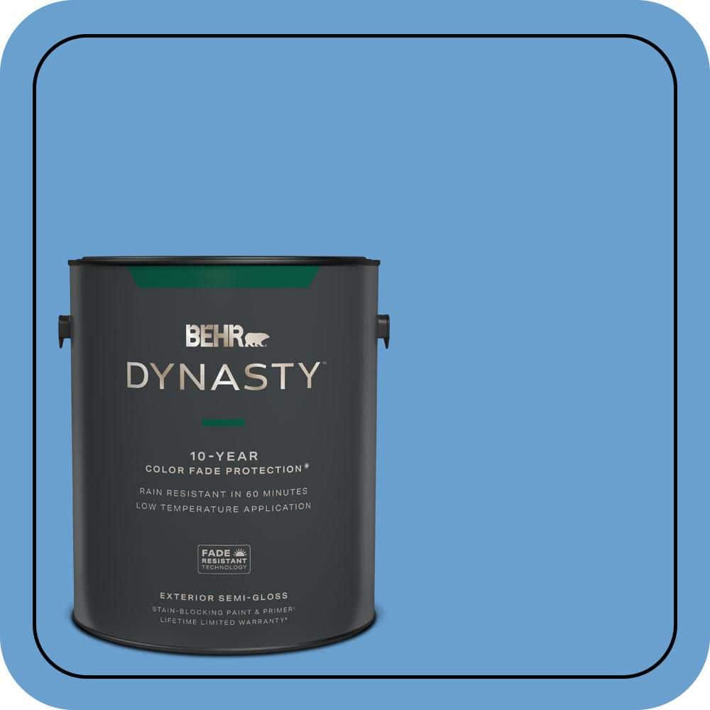 1 gal. #P520-4 Cornflower Semi-Gloss Enamel Exterior Stain-Blocking Paint & Primer price history on PriceWatchPro