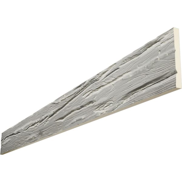 Ekena Millwork Endurathane 1 in. H x 8 in. W x 8 ft. L Riverwood Cashmere Faux Wood Beam Plank