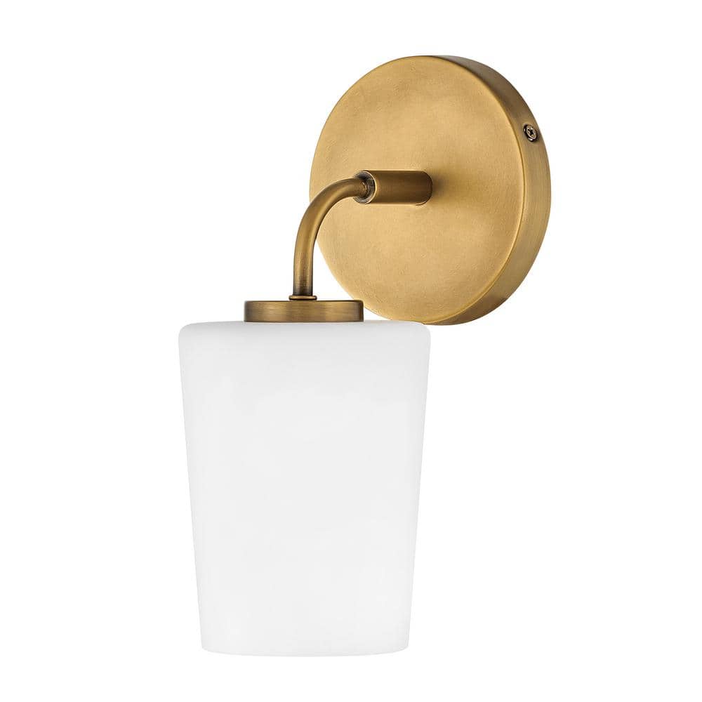 Heritage Brass Slim Elongated Arm Dimmable Bath Sconce