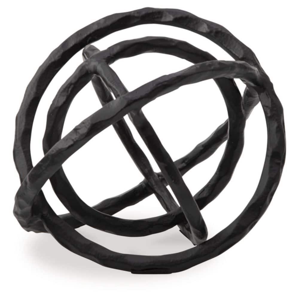 Barlee Black 7 in. x 7 in. Circle Metal Sculpture price history on PriceWatchPro