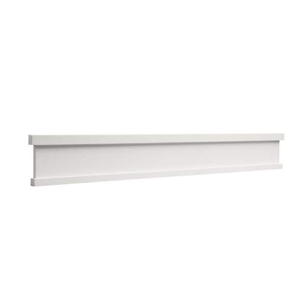 ORNAMENTAL 1 in. x 5.25 in. x 36.625 in. Primed Poplar Wood Craftsman Crosshead for 28 in. Door