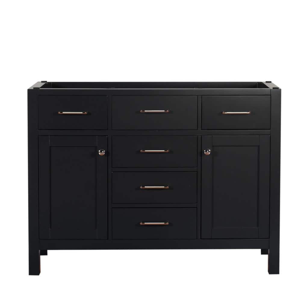 Laguna 48 in. W x 18 in. D x 35 in. H Bath Vanity Cabinet without Top in Bl