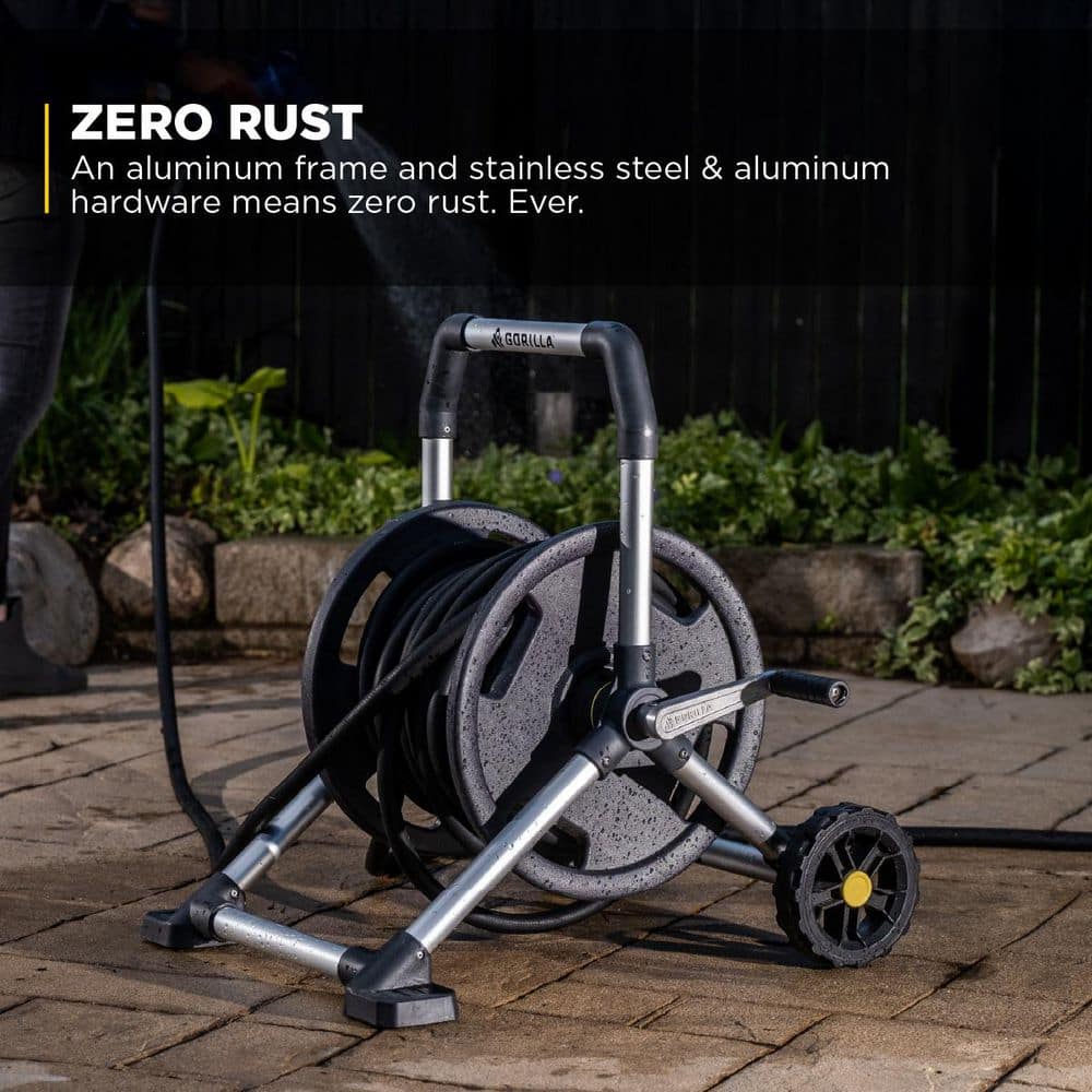 Gorilla 175 ft. Aluminum Zero Rust Mobile Hose Reel GRS-175H