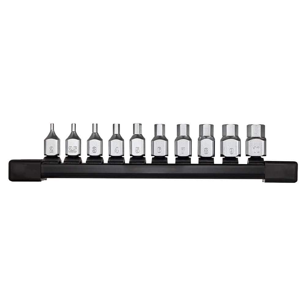 "10pc 1/4"" Drive Low-Profile Hex Bit Socket Set-Metric" price history on PriceWatchPro