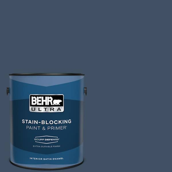 BEHR ULTRA 1 gal. #580F-7 December Eve Extra Durable Satin Enamel Interior Paint & Primer