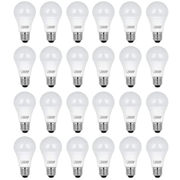 Feit Electric 75-Watt Equivalent A19 Non-Dimmable General Purpose E26 Medium Base LED Light Bulb, Soft White 2700K (24-Pack)